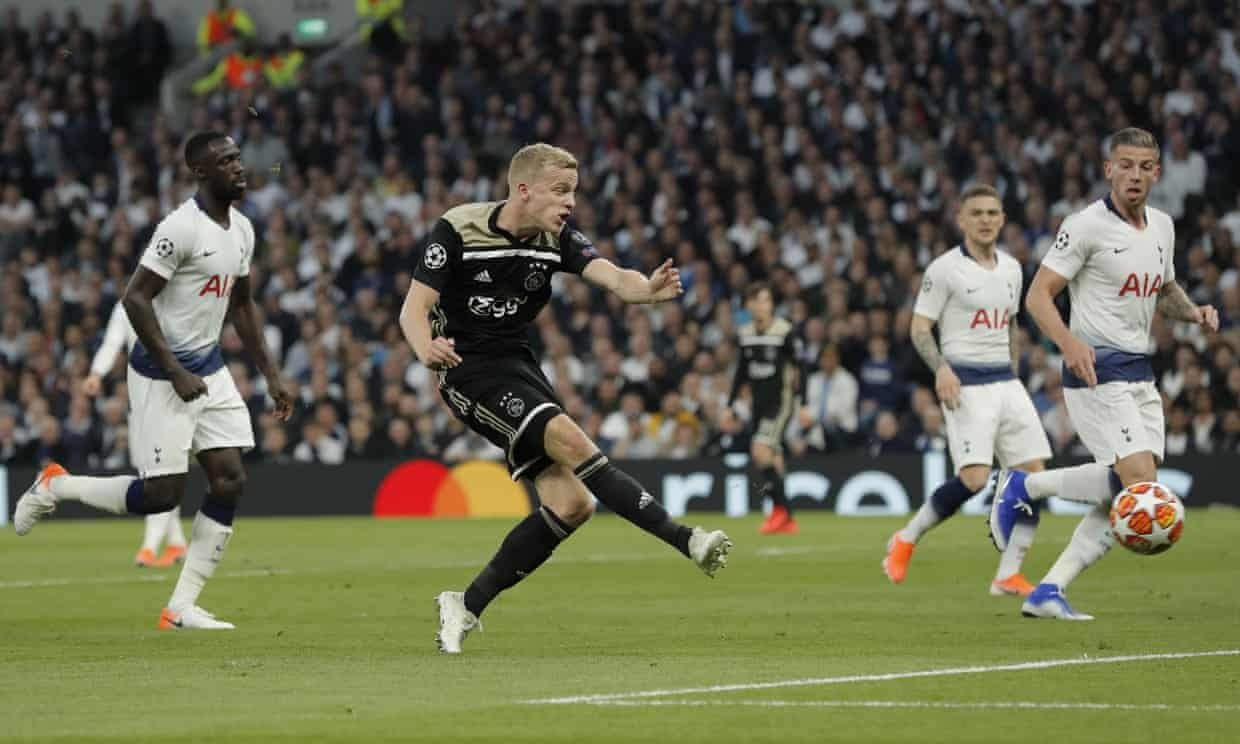 Defeating Tottenham, Ajax put one foot in the Champions League final